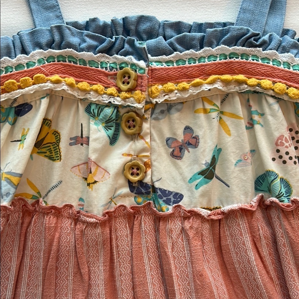 Matilda Jane 2Y Let’s Go Together Love Bug Butterfly Moth Dress Size 2 - Picture 5 of 6